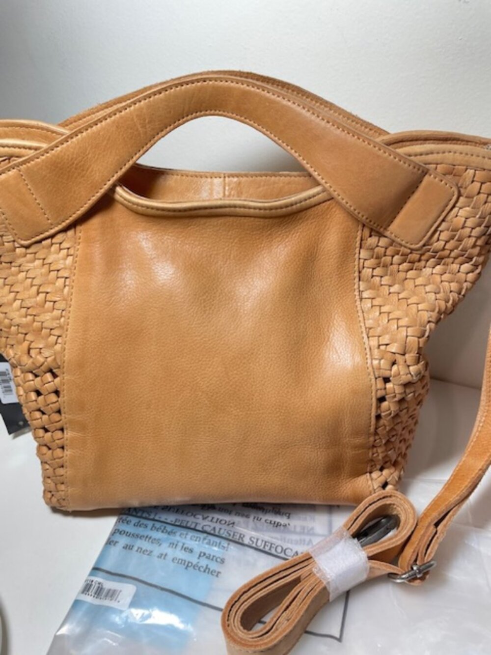 Latico Leathers Theo Leather Crossbody Bag Camel